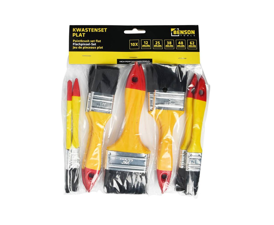 Flachpinsel- Set 10-tlg