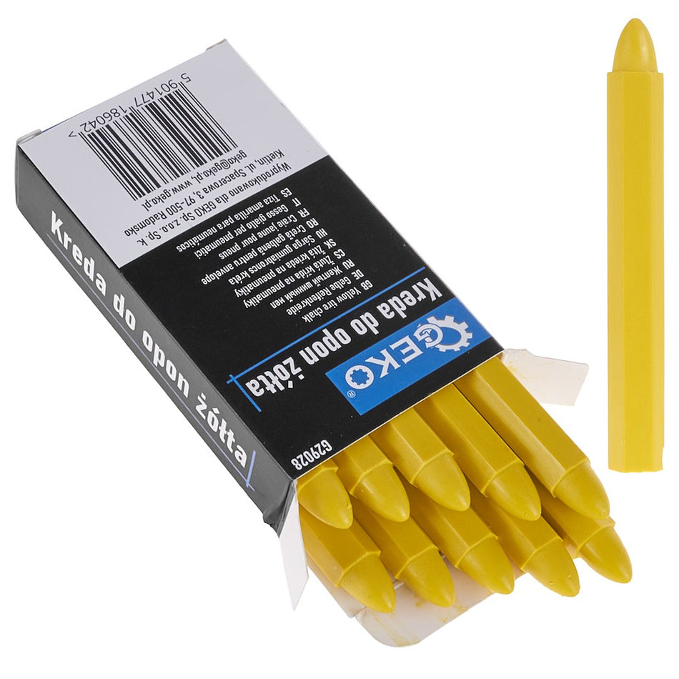 Reifenkreide gelb 12x110mm 10 Stück