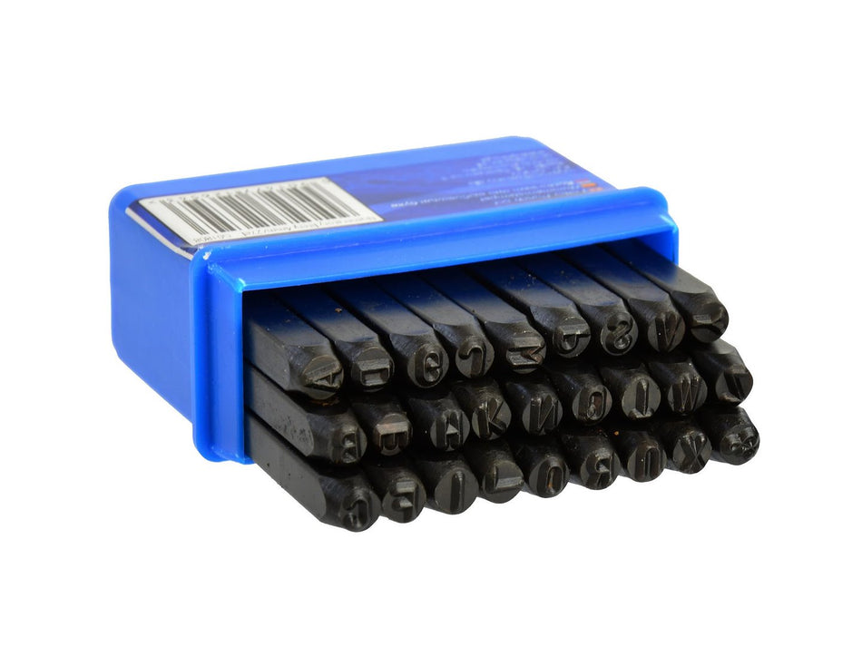 Schlagbuchstaben Buchstabenstempel 4mm 27tlg.
