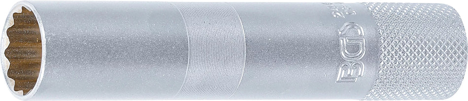 Zündkerzen-Einsatz mit Magnet, Zwölfkant, lang | (3/8") | SW 14 mm