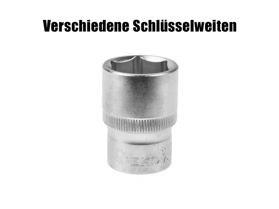 Sechskant - Steckschlüssel 1/2" 8mm-30mm
