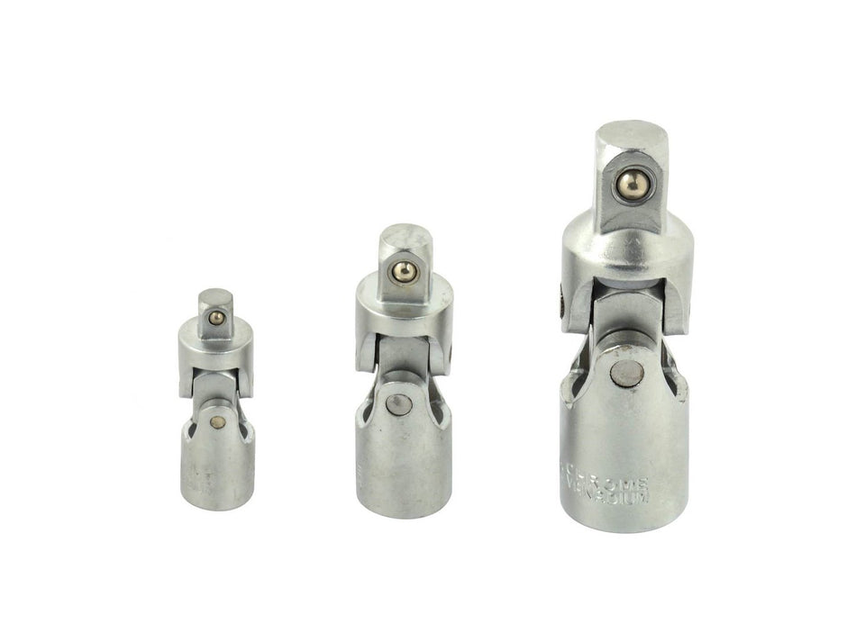 Kardangelenk Adapter Set 3-tlg Für 1/2" - 1/4" - 3/8" Ratschen & Steckschlüssel