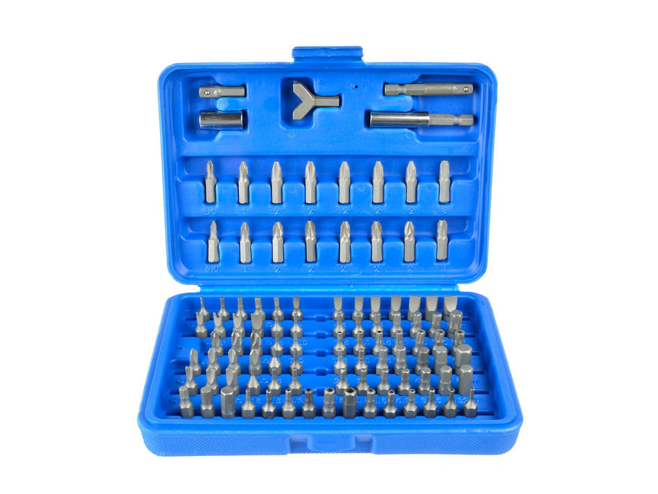 Bitsatz 100-tlg. Torx HEX PH PZ Schlitz Sechskant