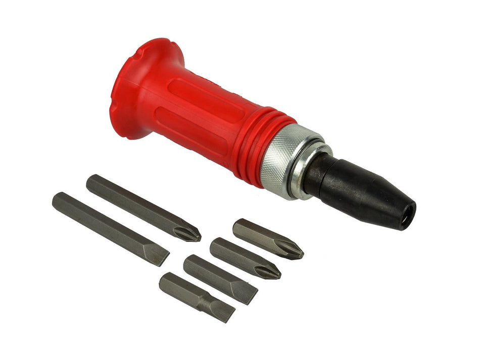 Handschlagschrauber 1/2" mit 6 Bits