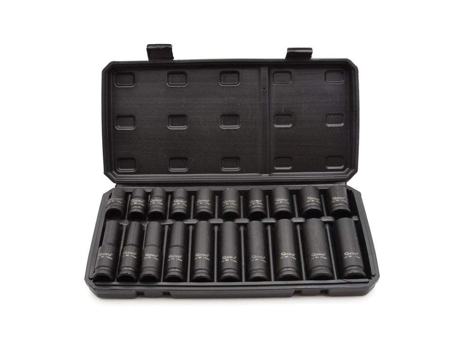 Kraft -Schlagschrauber - Stecknuss - Satz 20-tlg. 10-19mm kurz & lang