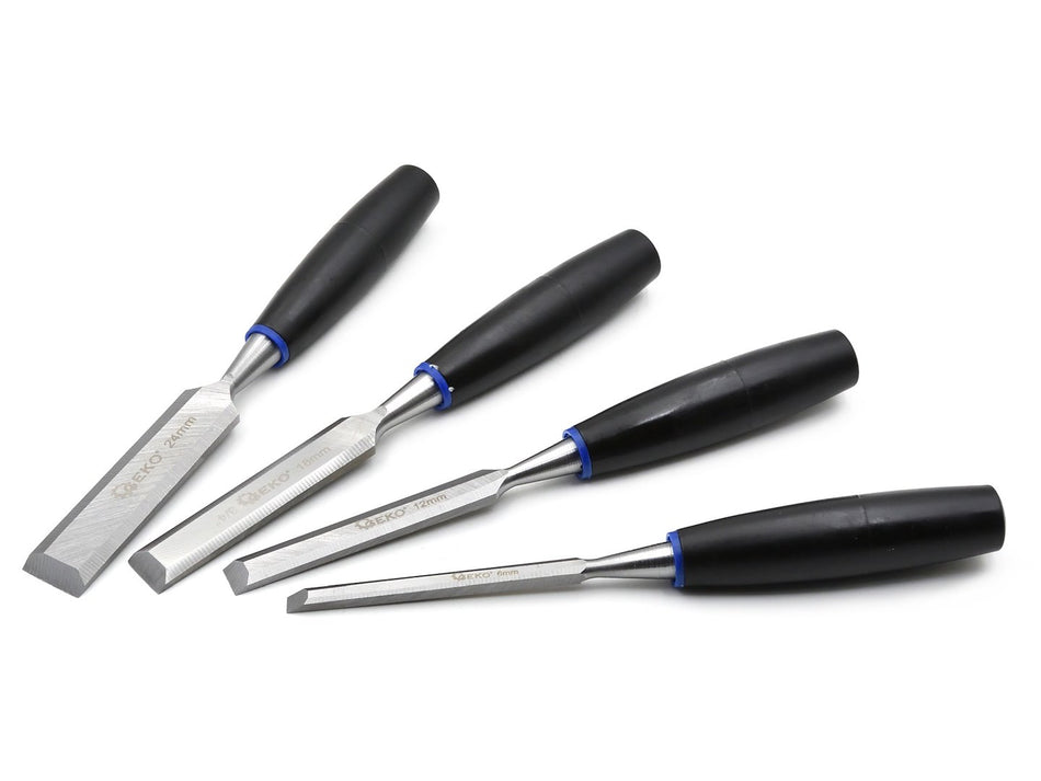 Stechbeitel Holzmeißel Satz  6, 12, 18, 24mm