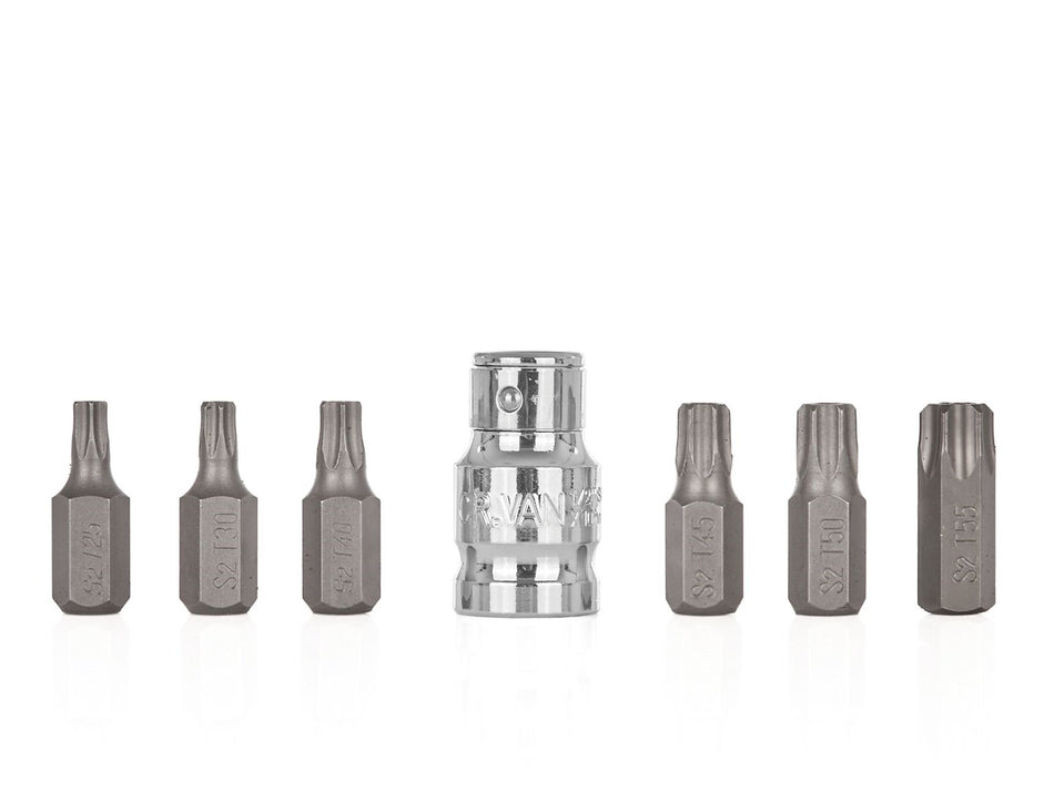 Torx-Bit-Satz + 1/2" Adapter 7-tlg.