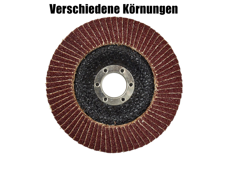 Fächerscheibe 125mm, Körnung P40-P120 Aluminiumoxid